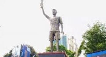 70-foot Messi statue in Kolkata to be taken down due to safety concerns