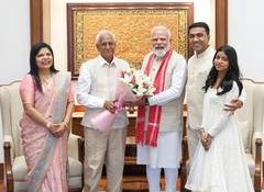 Goa CM Sawant calls on PM Modi at Seva Teertha, highlights family's Jan Sangh legacy
