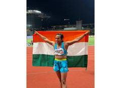 A memorable debut for sprinter Nipam, wins 100m bronze in Hong Kong