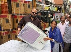 World Champion Mahant Gaurav Sharma distributes air coolers to needy people on his birthday