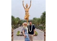 Tiffany Trump and her husband on India tour, visit Akshardham Temple in Delhi