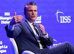 Hegseth says US blockade in Strait of Hormuz is "very much still in place"