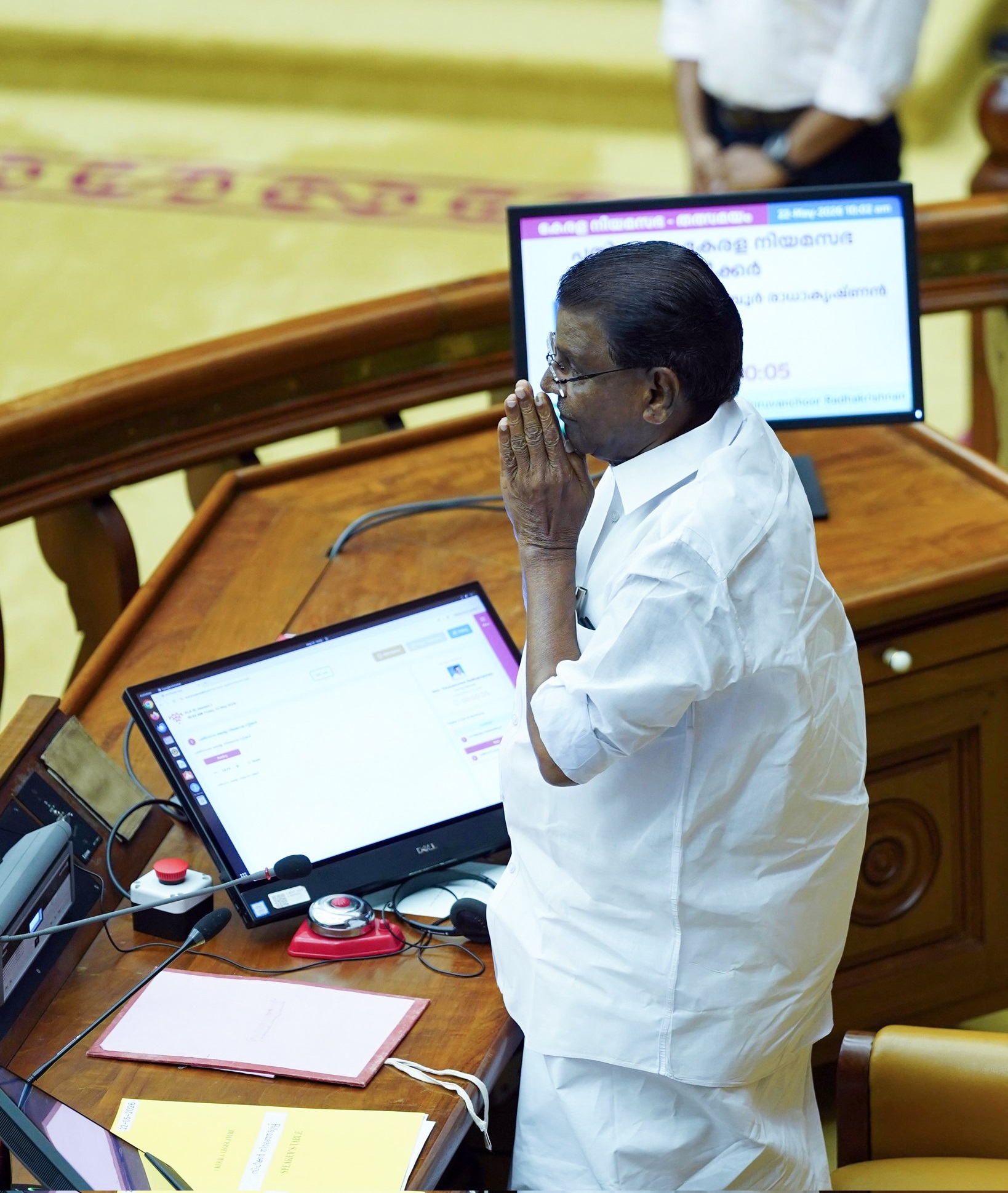 Congress leader Radhakrishnan elected Kerala Speaker