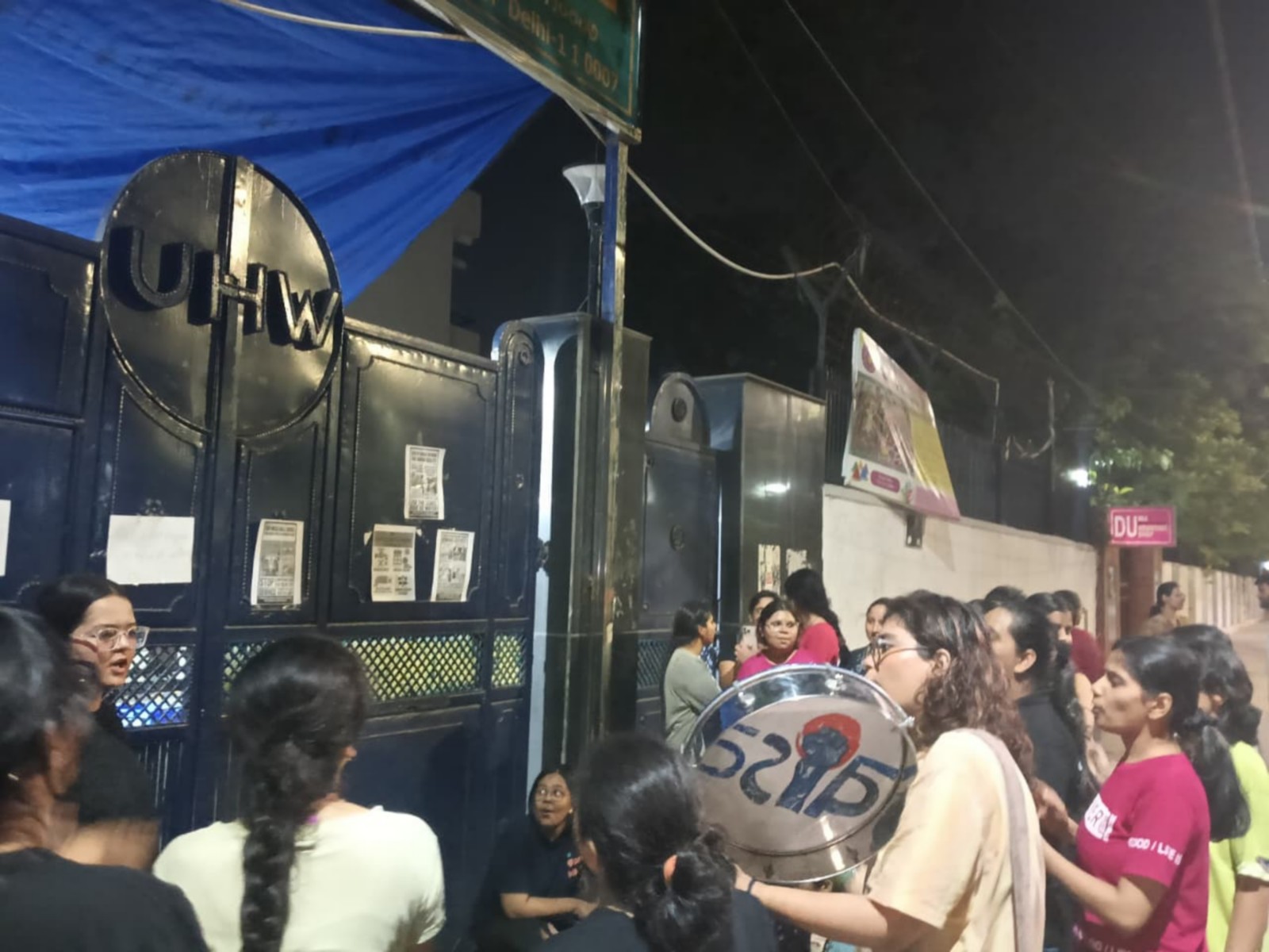 DU hostel residents stage protest over eviction claims