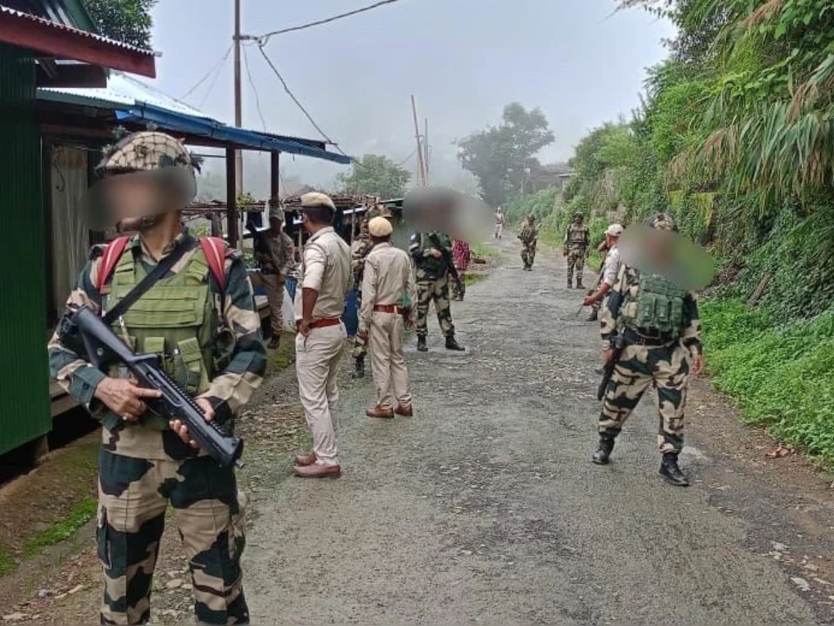 Tension briefly flares in Manipur hills as Kuki-Zo women confront CRPF convoy amid hostage crisis