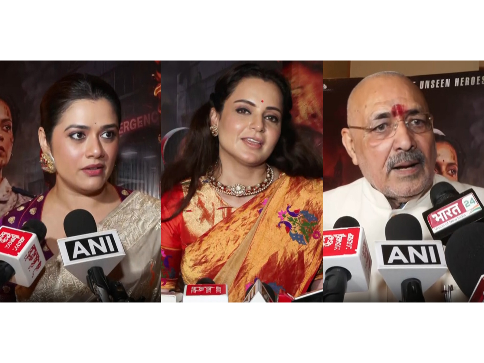 'Bharat Bhhagya Viddhaata' cast, BJP's Giriraj Singh praise Kangana Ranaut (Photo/ANI) 'Bharat Bhhagya Viddhaata' cast, BJP's Giriraj Singh praise Kangana Ranaut (Photo/ANI)