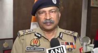 "Zero tolerance for crime, criminals": UP DGP Rajeev Krishna