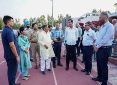 Administrator reviews preparations for Asian Relay Athletics Championship 2027 in Chandigarh