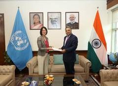 UN Women in India Country Representative Shoko Ishikawa presents her credentials