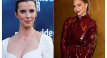 Betty Gilpin says Jennifer Lopez is "most beautiful person I've ever seen up close"