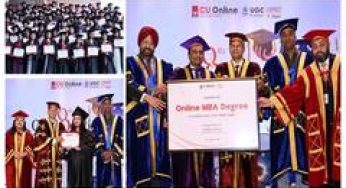 Chandigarh University holds 8th CU Online Annual Convocation; 363 Students Degrees Awarded