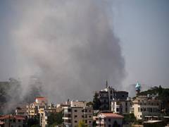 Israel strikes Beirut after Hezbollah fires at them