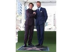 David Beckham receives Hollywood Walk of Fame star, Tom Cruise attends ceremony