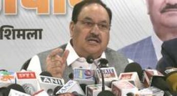 Congress govt in Himachal failed to deliver development: Union Minister JP Nadda