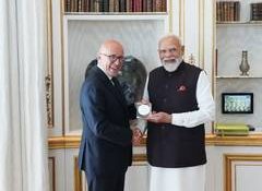 "At home here": Nice Mayor Eric Ciotti meets PM Modi during first leg of France visit