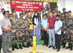 Assam Rifles organises blood donation drive in Tripura to mark World Blood Donor Day