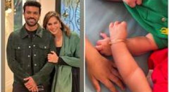 Ram Charan, Upasana share first glimpse of twins Shivram and Anveera Devi