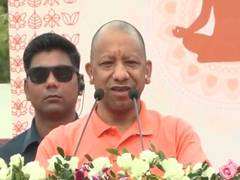 Uttar Pradesh Chief Minister Yogi Adityanath takes part in Yoga Day celebrations in Jhansi