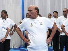 Defence Minister Rajnath Singh takes part in Yoga Day celebrations in Shillong, highlights role of yoga in physical and mental fitness