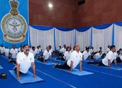 International Day of Yoga 2026: Defence Minister Rajnath Singh performs Yoga with around 1,000 soldiers at Eastern Air Command HQs in Shillong