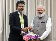 "Pray for his long, healthy life": PM Modi extends greetings to Tamil Nadu CM Vijay