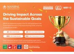 MAHE Achieves Top Global Rankings in THE Impact Rankings 2026, Secures World No. 1 Position for SDG 5