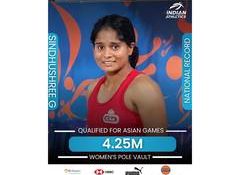 Karnataka pole vaulter Sindhushree enters her name in record books