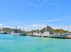 INS Udaygiri, Kavaratti, Shakti of Eastern Fleet arrive at Thailand as part of Navy's operational deployment