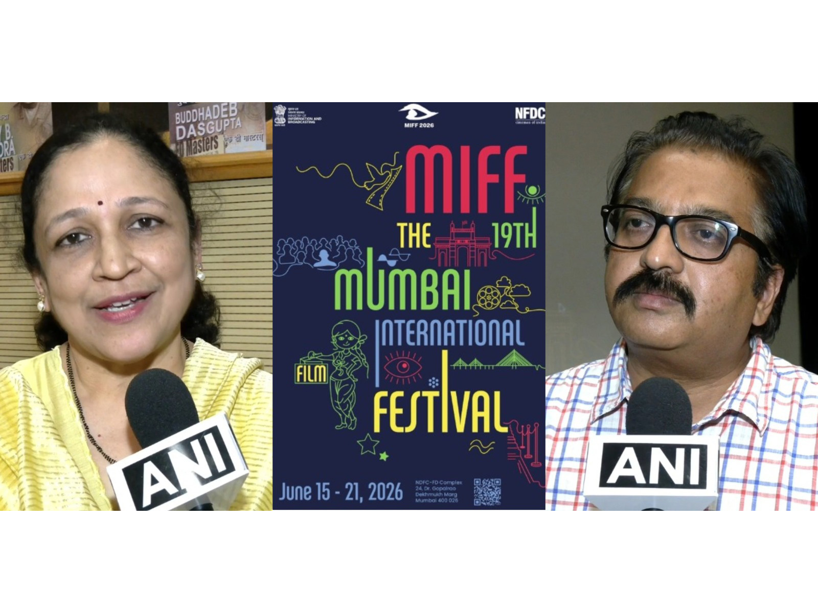 MFSCDCL Managing Director Swati Patil (Photo/ANI), MIFF Poster (Photo/PIB) and NFDC MD Prakash Magdum (Photo/ANI) MFSCDCL Managing Director Swati Patil (Photo/ANI), MIFF Poster (Photo/PIB) and NFDC MD Prakash Magdum (Photo/ANI)