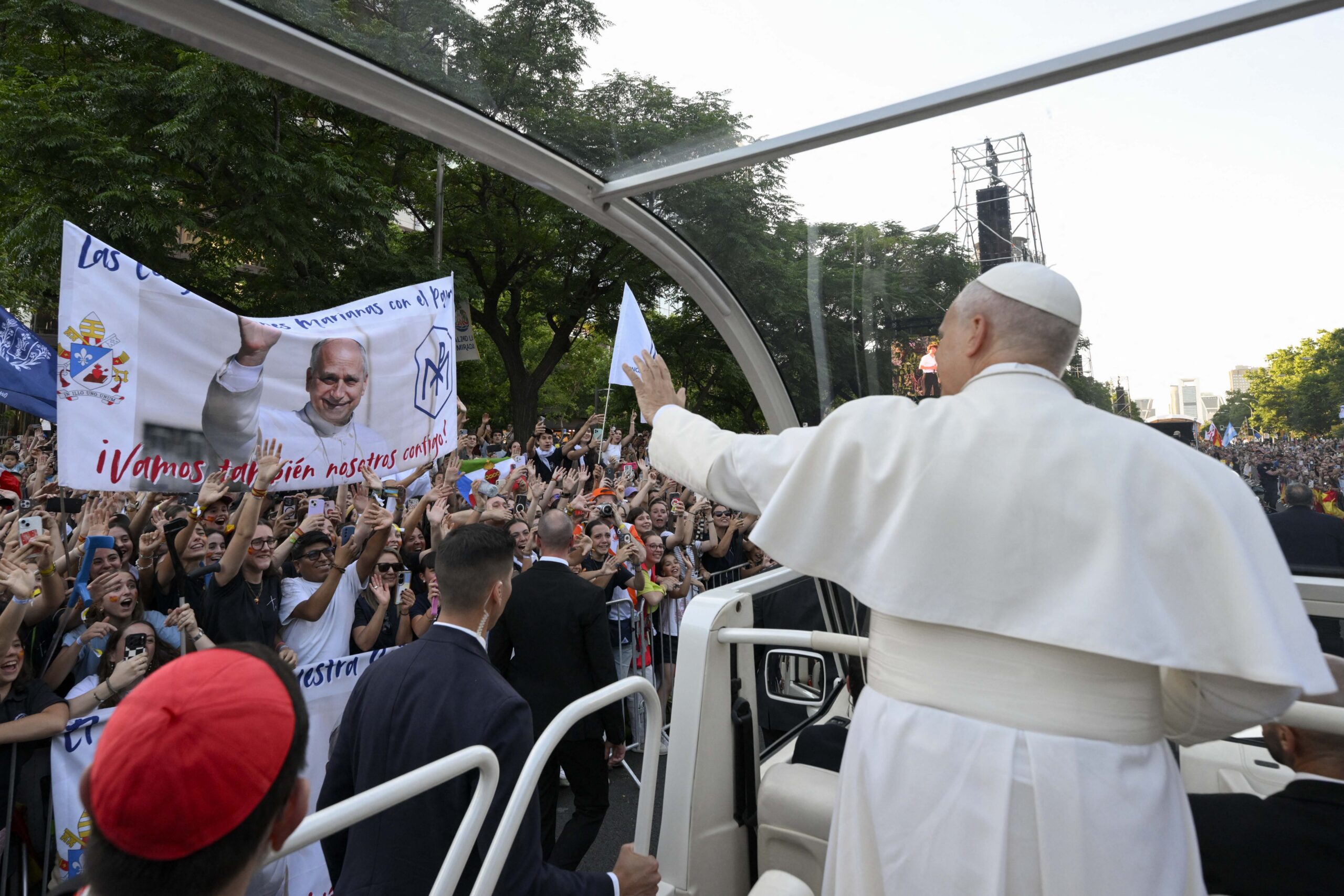 Pope Leo leads massive Madrid mass