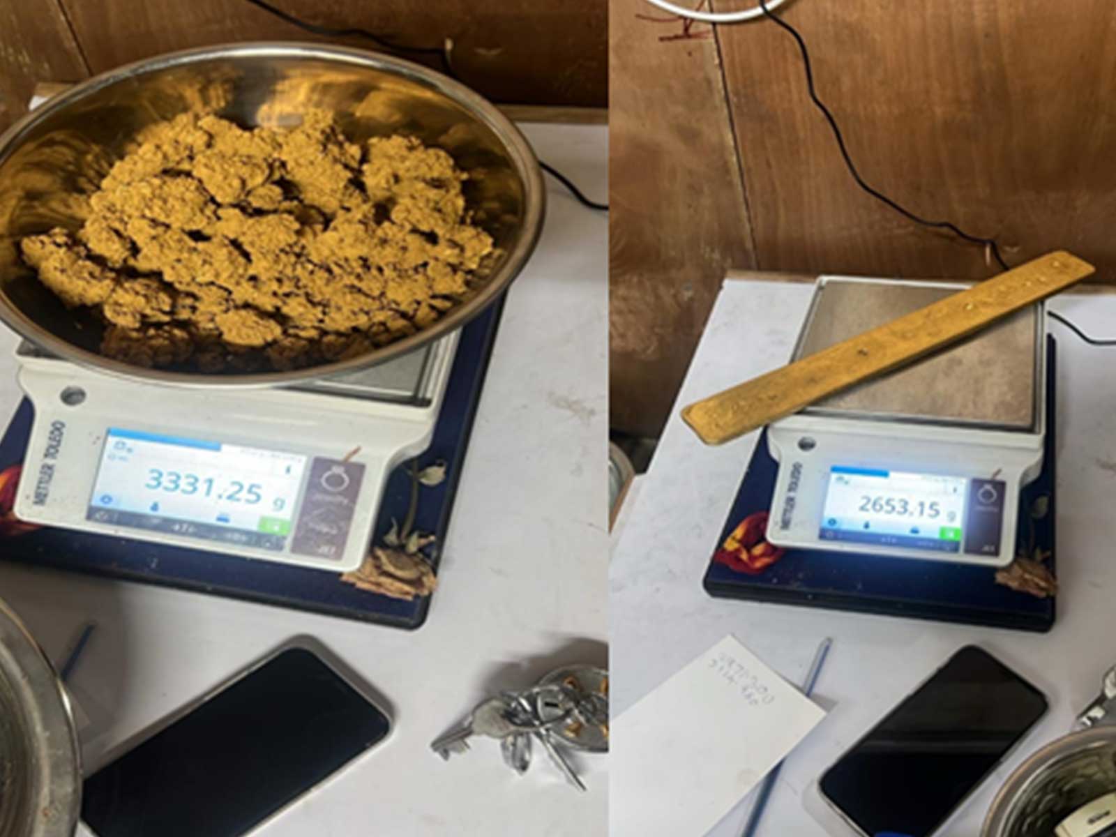 Seized gold from melting facility in Mumbai (Photo/PIB)