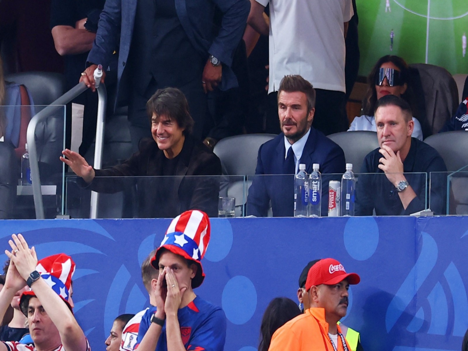 Actor Tom Cruise and England football legend David Beckham (Photo/Reuters) Actor Tom Cruise and England football legend David Beckham (Photo/Reuters)