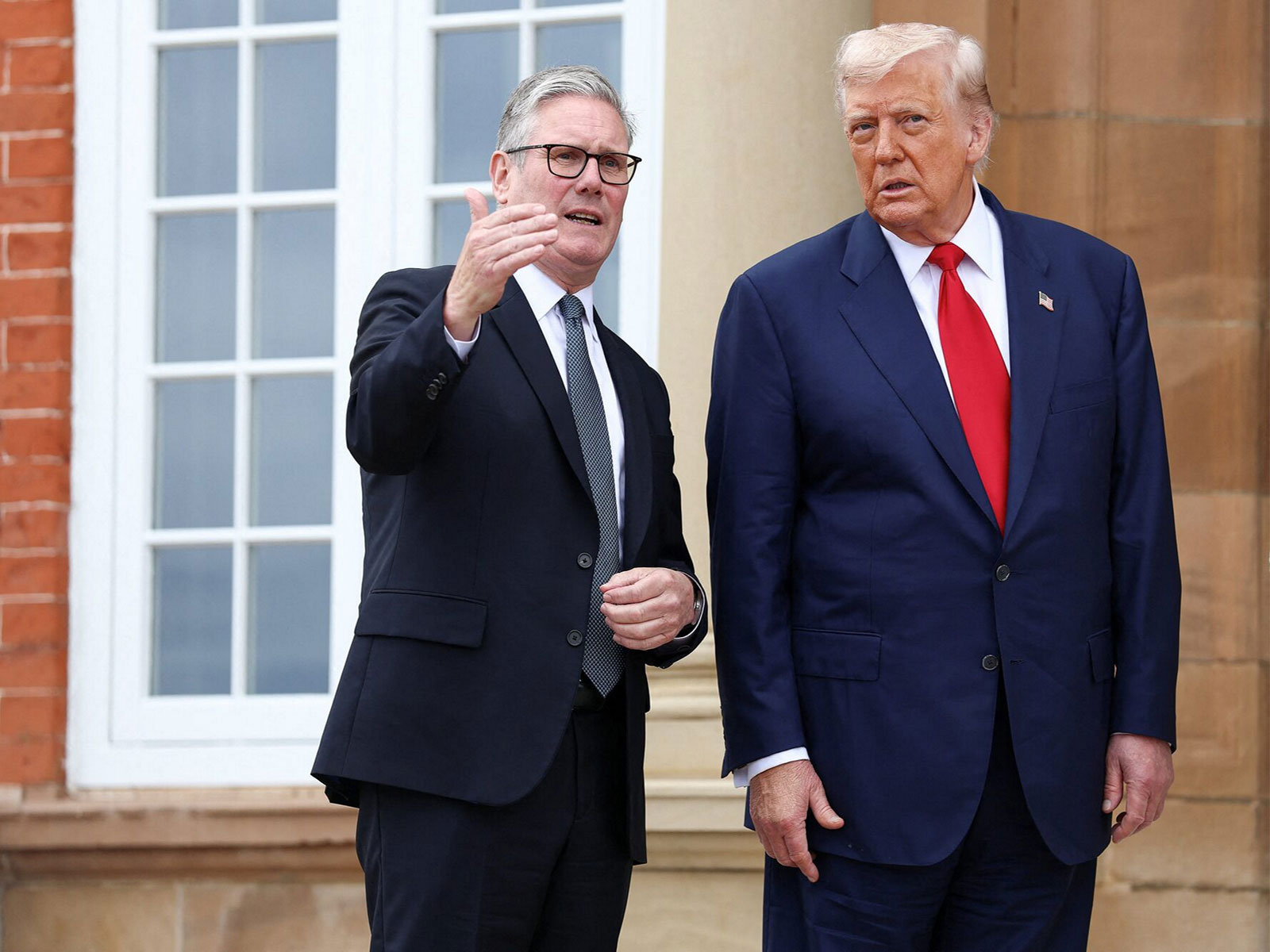 US President Donald Trump with British Prime Minister Keir Starmer. (File Photo/Reuters)