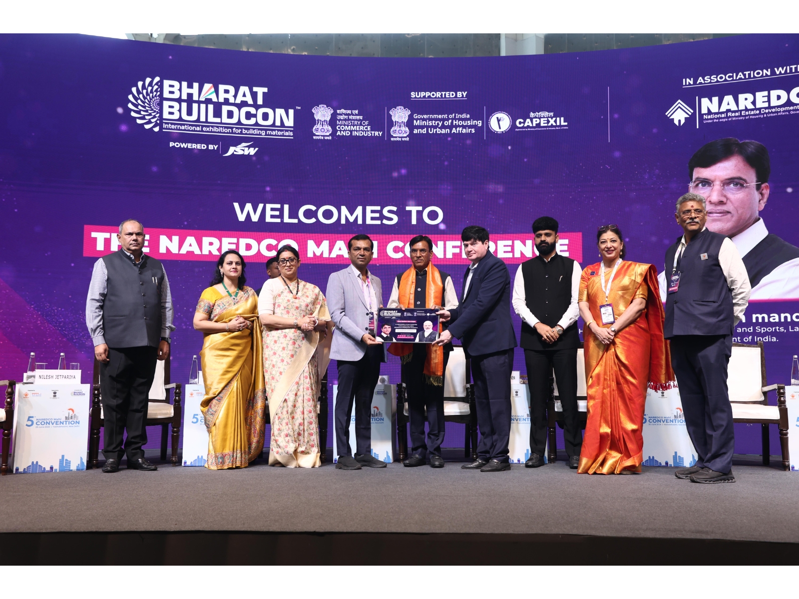 Union Minister Mansukh Mandaviya Visits Bharat Buildcon 2026; Says First Two Days Have Surpassed Footfall of Entire Previous Edition