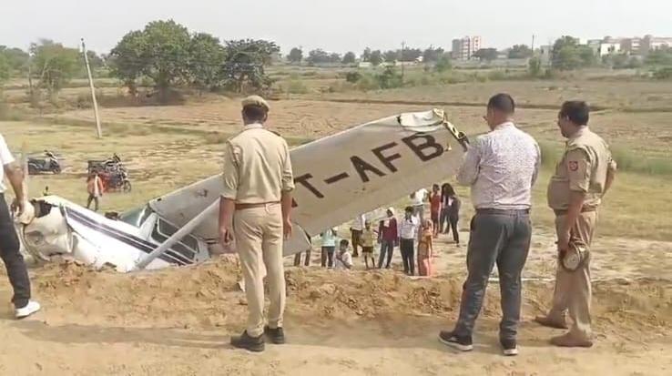 Trainer aircraft crash-lands in Kasganj; pilot safe