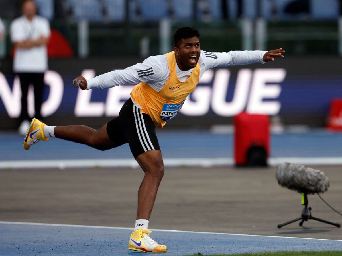 Pathirage sets national record, wins Rome Diamond League