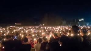 Naga community holds candlelight vigil in Tamenglong for six slain civilians, seeks justice