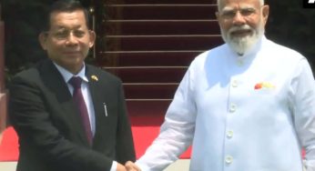 PM Modi Meets Myanmar President Min Aung Hlaing In Delhi To Boost Bilateral Ties