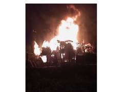 J-K: Massive blaze engulfs home, cowsheds in Rajwar, Handwara; emergency operations underway