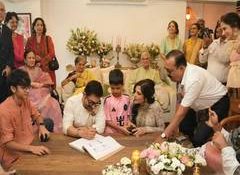 Aamir Khan, Gauri Spratt are now married; Check out inside wedding pics