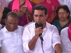 "Switch on Bahubali pumps, provide water to farmers": KTR to Telangana govt