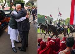 Guards on horseback and a warm embrace: Indonesia welcomes PM Modi with spectacular pageantry