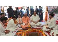 UP CM Yogi Adityanath inaugurates, lays foundation stones for 77 development projects worth over Rs 504 crore in Basti