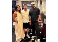 Priyanka Chopra, Nick Jonas join Mahesh Babu for movie night in Hyderabad