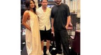Priyanka Chopra, Nick Jonas join Mahesh Babu for movie night in Hyderabad
