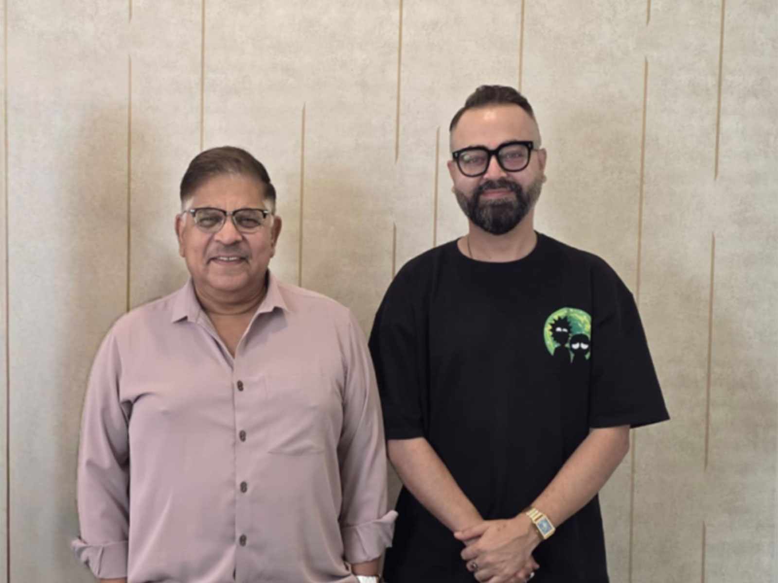 Himank Tripathi with Allu Aravind (Photos/Himank Tripathi)