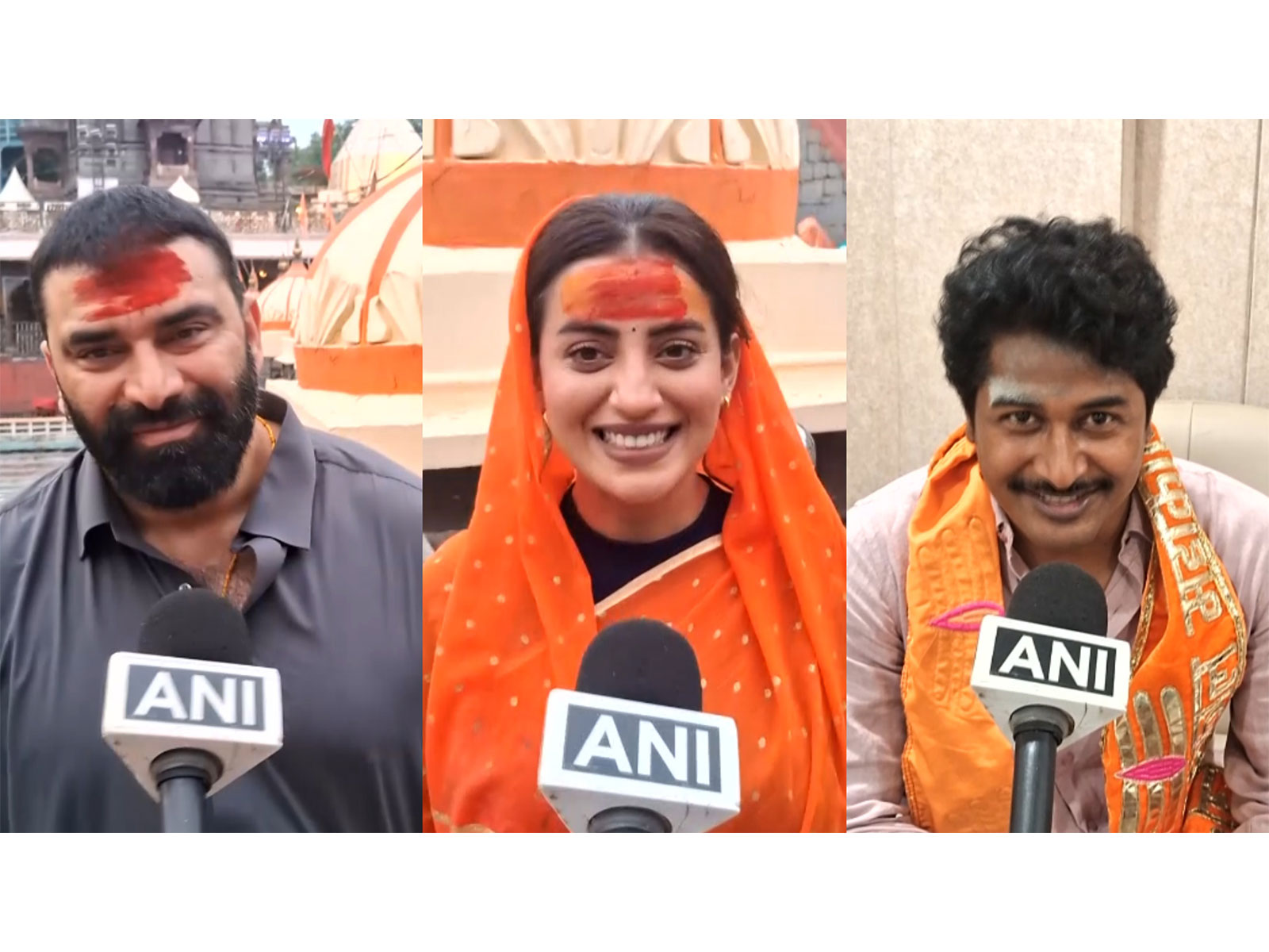 Nikitin Dheer, Akshara Singh, Chandan Roy (Photo/ANI) Nikitin Dheer, Akshara Singh, Chandan Roy (Photo/ANI)