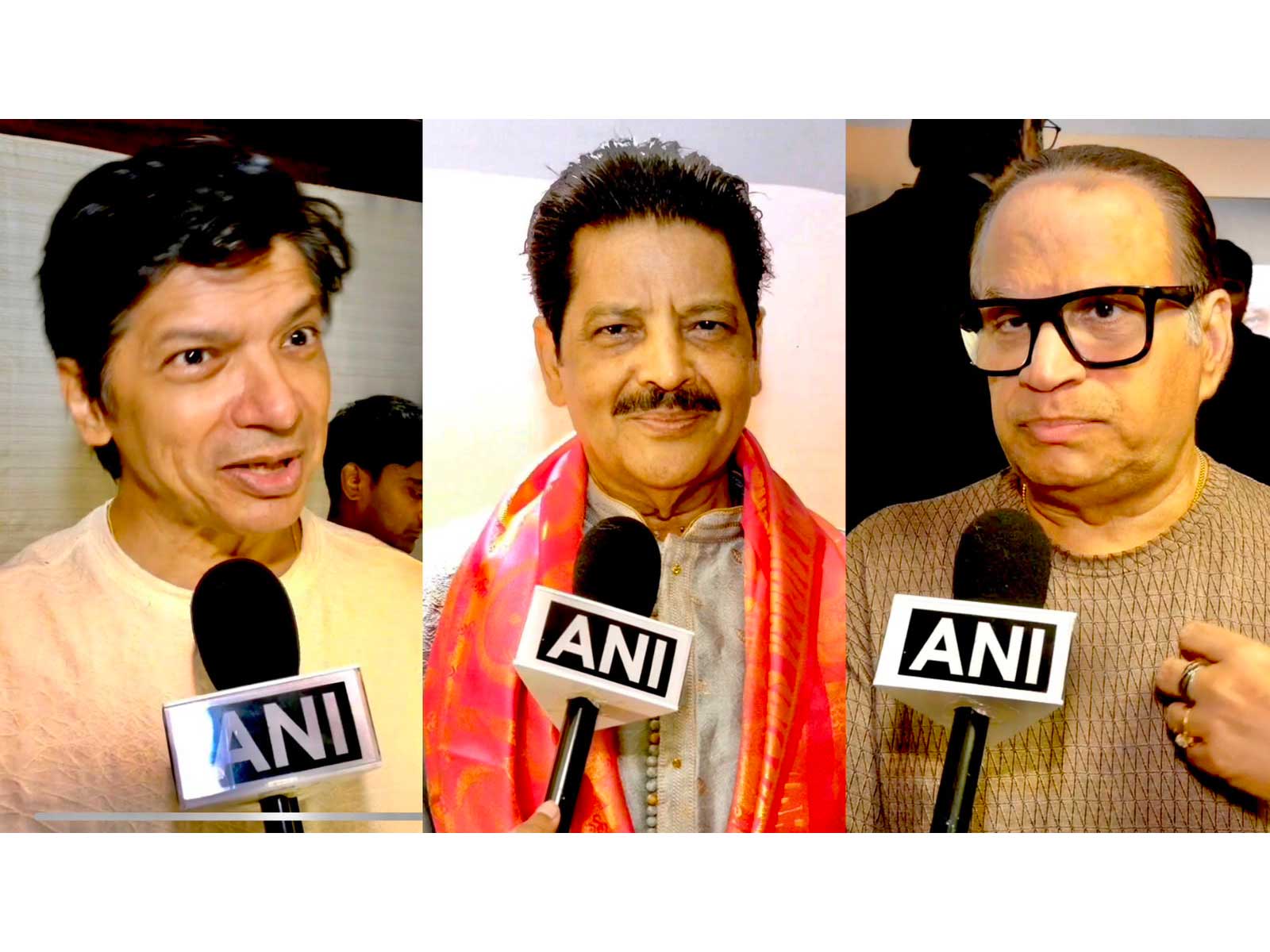 Shaan, Udit Narayan, Ramesh Taurani (Photo/ANI) 