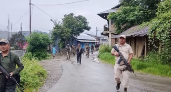 Tensions flare in Manipur’s Senapati after mob torches Assam Rifles vehicles during search operation