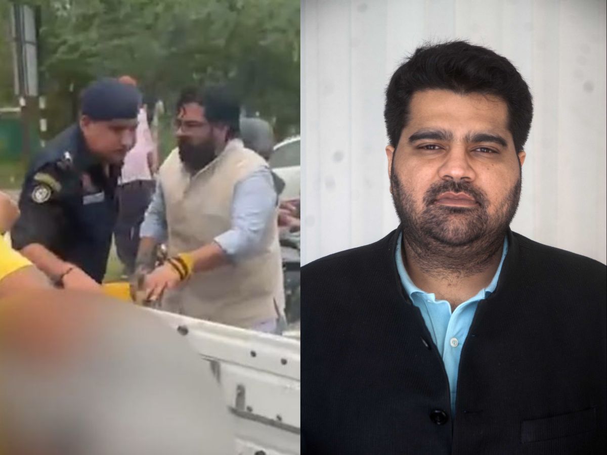 Kartikeya Sharma Accident News: Rajya Sabha MP Helps Road Accident Victim Near Chandi Mandir Toll Plaza, Rushes Injured to Hospital & Urges Public to Provide Timely Assistance